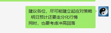 冲高回落，完全在我们的预期之中。呵呵