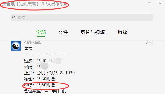 焦炭VIP短线精准触及