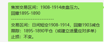 焦炭，由于昨日符合系统单日超卖结构