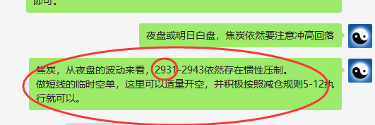 焦炭：VIP短线（应对空单）单日利润突破100点