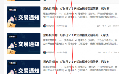 VIP策略：本周跟踪发布(一周)VIP交易实例，胜率95%以上