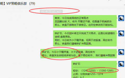 铁矿石：VIP精准策略（短空）利润突破135点以上