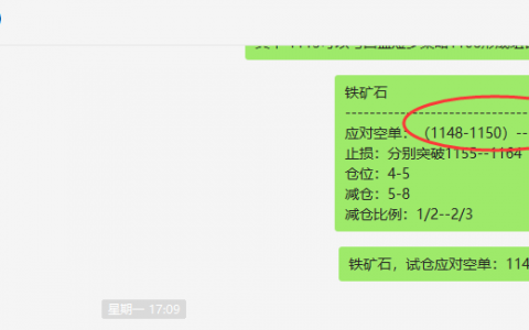 铁矿石：精准VIP（短空）跟踪利润突破130点