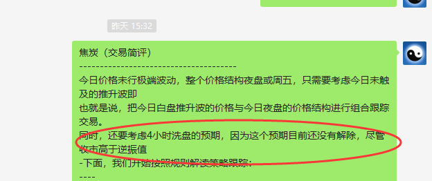 焦炭：VIP策略4小时（精准洗盘）空单超335点