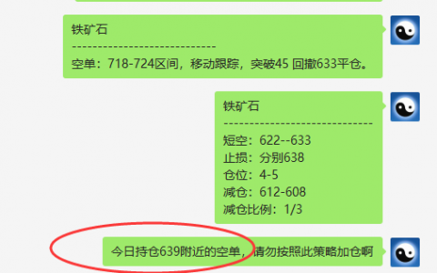 铁矿石：VIP精准策略（短空）两日突破70点利润