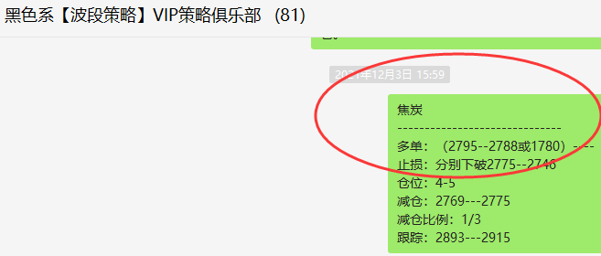 焦炭：VIP精准策略（短线多单）利润突破近160点