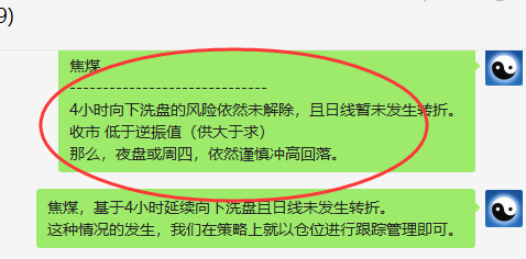 焦煤:精准VIP策略(短线空单)利润突破220点