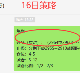 焦炭：VIP精准策略（应对开多）利润突破180点