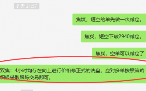 焦炭/焦煤：VIP精准策略（单日应对多单）利润突破100点