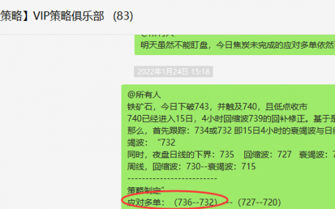 铁矿石：精准VIP策略（临时多单）利润突破80点