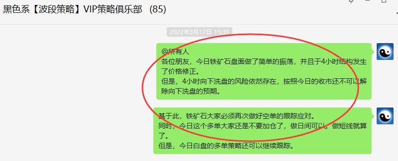 铁矿石：精准VIP策略（短线空单）目标利润达43点
