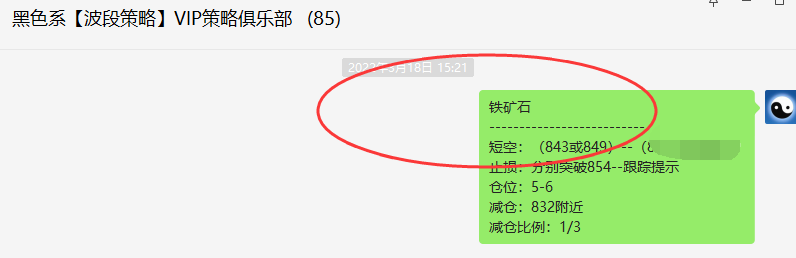 铁矿石：精准VIP策略（短线空单）目标利润达43点