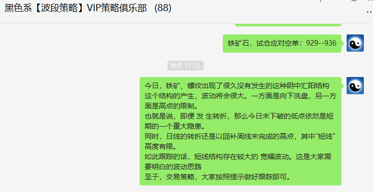 铁矿石：精准VIP策略（应对空单）利润达近40点