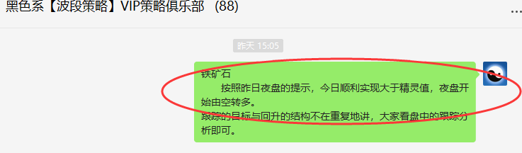 铁矿：精准VIP策略（应对多单）洗盘利润65点