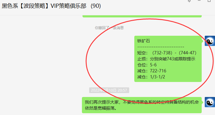 铁矿石：精准VIP策略（短线空单）跟踪利润突破70点
