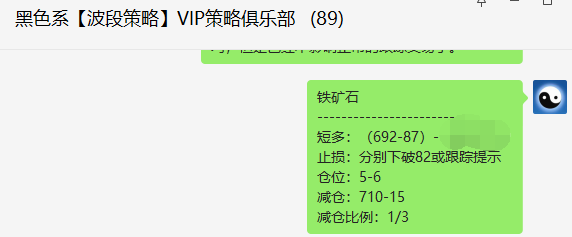铁矿石/甲醇，今日的VIP多单 ，再度迎来大满贯