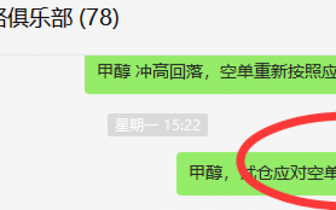 甲醇：短线空单已经实现超100点的利润