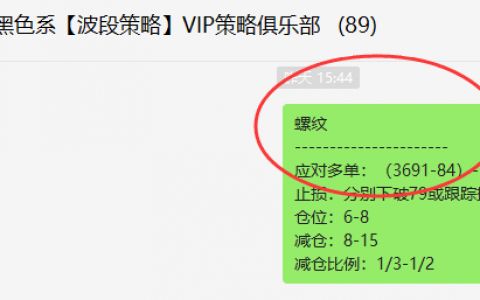 螺纹：周线VIP精准策略（短线应对多单）利润突破70