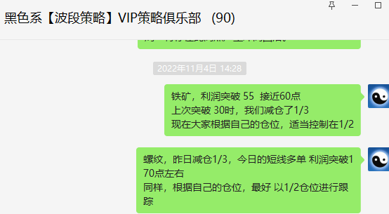 黑色系：VIP精准策略短线（应对空单）精准完成跟踪