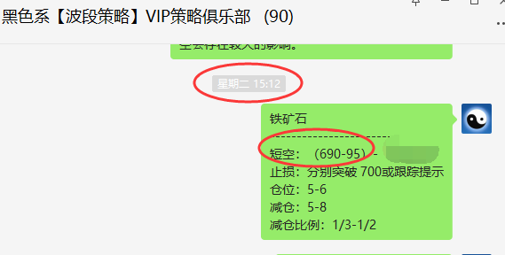 铁矿/焦煤：精准VIP策略：（短线空单）利润突破20/80点