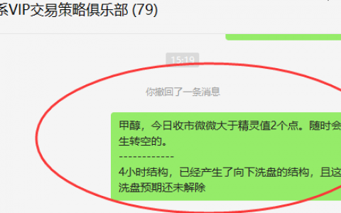 甲醇，VIP 空单差点就在今日发生百点利润