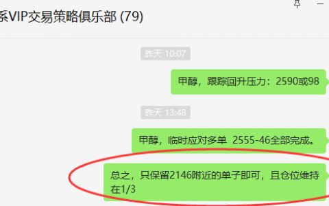 甲醇：VIP精准策略（应对多单）利润跟踪大满贯
