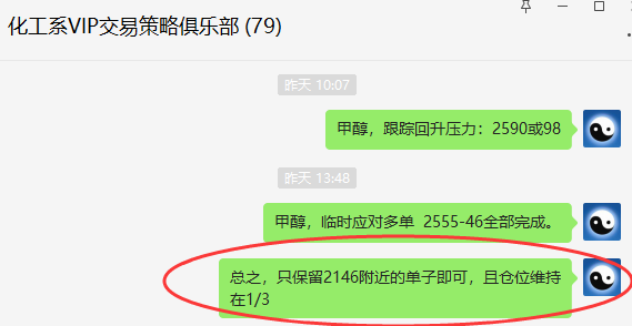 甲醇：VIP精准策略（应对多单）利润跟踪大满贯
