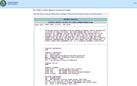 <strong>美国联邦航空管理局发生系统故障 全美所有国内航班停飞</strong>