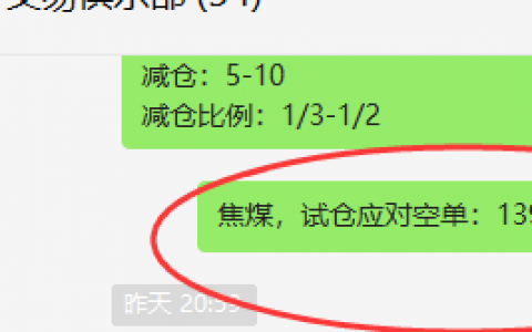 焦煤：VIP精准策略：（日间策略）双向利润突破40点
