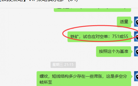 铁矿石：VIP精准策略（应对空单）二天20点知足