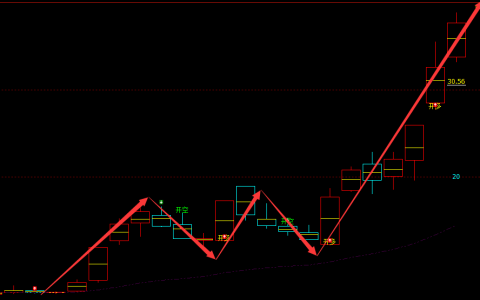 鸿博股份 002229：周线多空信精准无误转折结构
