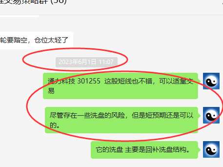 通力科技 301255：VIP精准策略（短线）利润综合突破10%