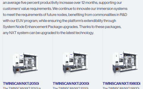 阿斯麦解释最新出口管制：并非所有浸润式DUV设备都受限