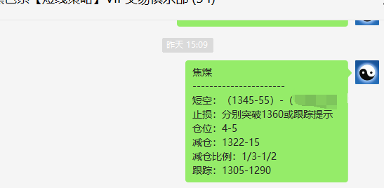 焦煤：精准VIP策略（短空）双向利润突破42点