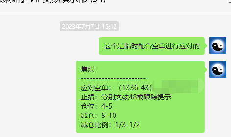 焦煤：VIP精准策略（日间）空单利润小幅触及20点