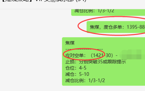 焦煤：VIP精准策略（日间）利润突破35点
