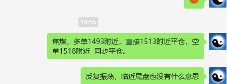 焦煤：VIP精准策略（日间）双向利润突破40点