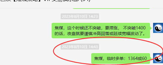 焦煤：VIP精准策略（短线）多单利润突破270点