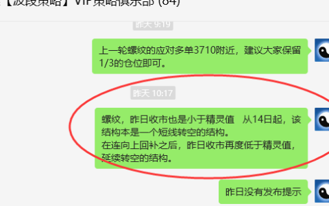 螺纹：VIP精准策略：（短线空单）利润顺利完成110点