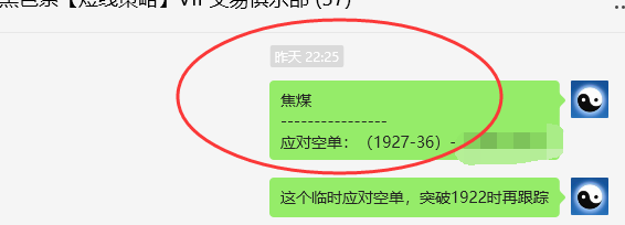 焦煤：VIP精准策略（日间）双向利润突破60点