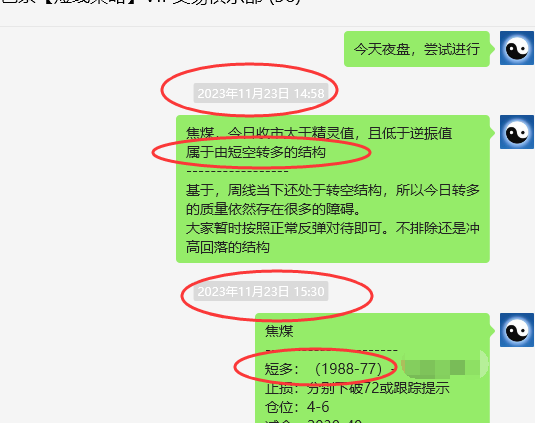 焦煤：VIP精准交易策略（短线+日间）分别突破210-110点