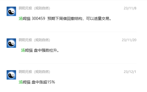 汤姆猫 300459：VIP精准推送短线获取超20%的利润