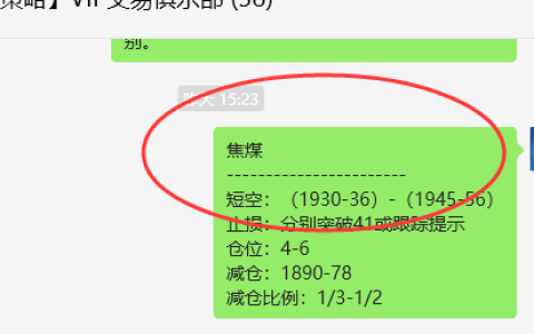 焦煤：VIP精准交易策略（日间）利润突破65点