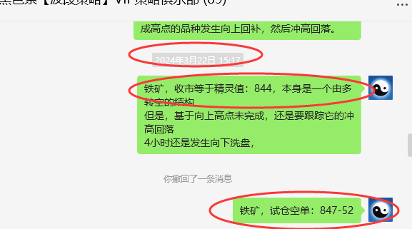 铁矿石：精准VIP策略（短空）跟踪利润突破50点