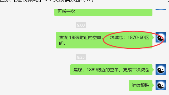 5月7日，焦煤：VIP精准策略（日间）多空减平超70点