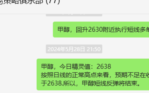 甲醇：VIP精准策略（短空）跟踪利润突破120点