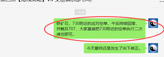 9月25日，铁矿石：VIP精准策略（短多）跟踪突破62点