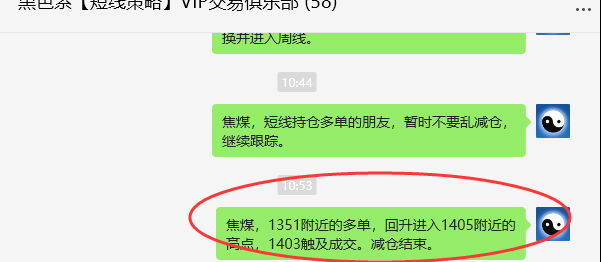 10月28日，焦煤：VIP精准策略（日间）多单跟踪利润：57点