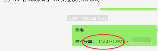 10月28日，焦煤：VIP精准策略（短多）跟踪利润超100点