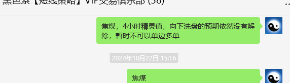 10月28日，焦煤：VIP精准策略（短多）跟踪利润超100点